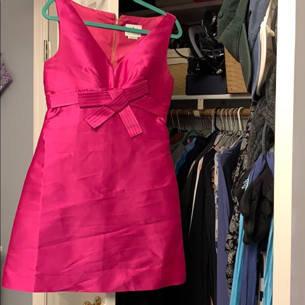 Kate Spade Fuchsia Mini Dress with Bow